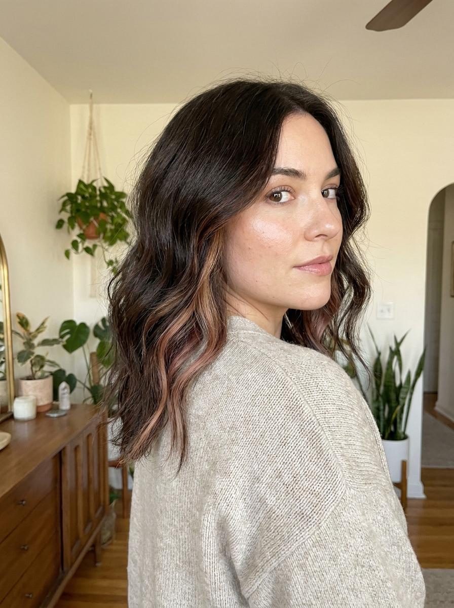 Subtiles Underlayer Hair für den Alltag - Peekaboo Hair Idee